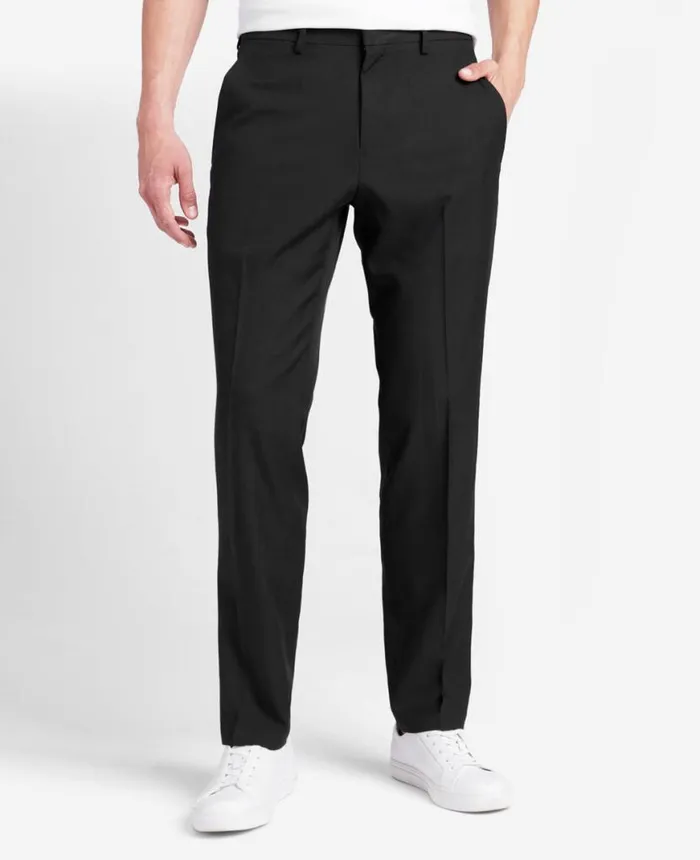 Dress Pants Men Kenneth Cole SlimFit Stretch Twill Dress Pant Black