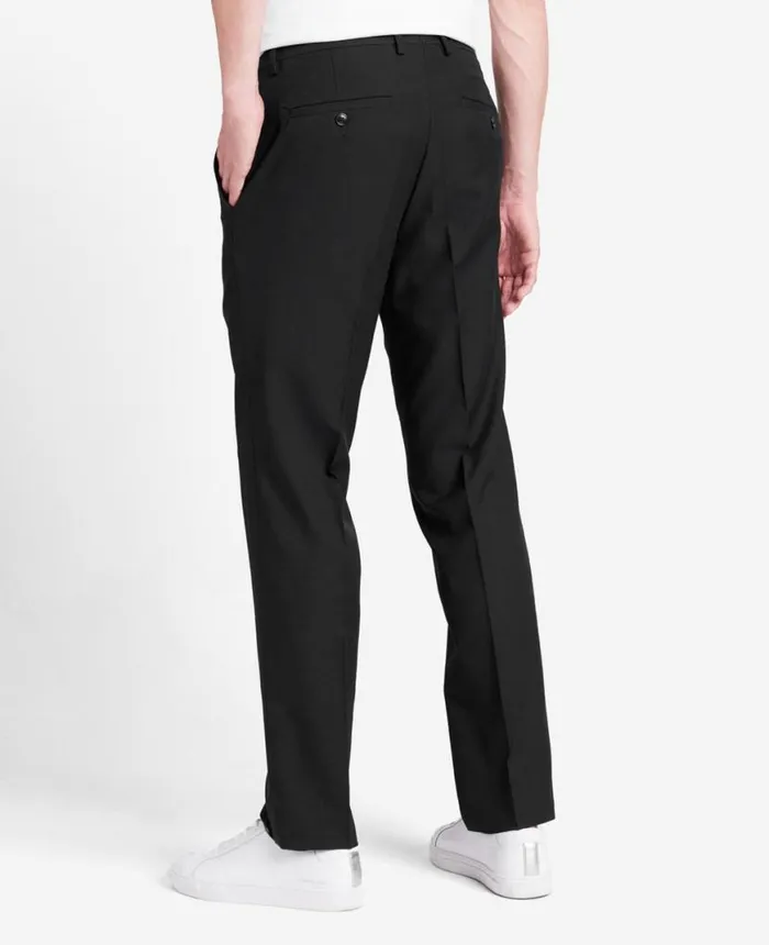 Dress Pants Men Kenneth Cole SlimFit Stretch Twill Dress Pant Black