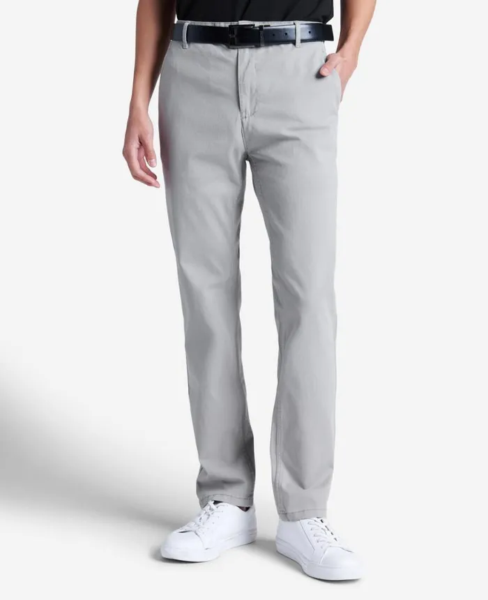 Dress Pants Men Kenneth Cole SlimFit Tech Chino Grey