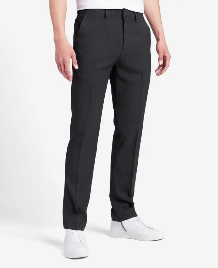 Dress Pants Men Kenneth Cole SlimFit Tic Weave Dress Pant Charcoal