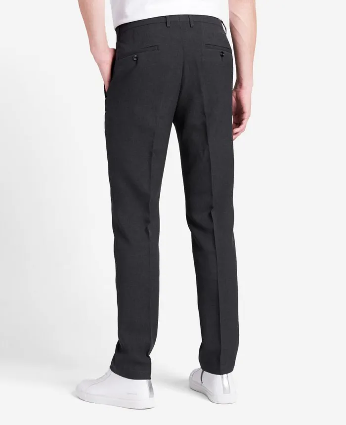 Dress Pants Men Kenneth Cole SlimFit Tic Weave Dress Pant Charcoal