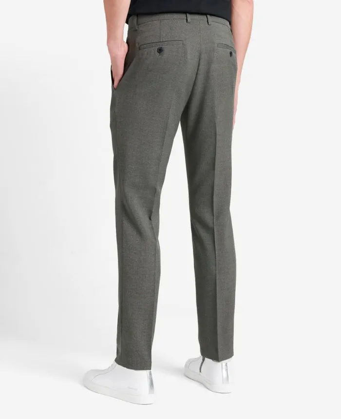 Dress Pants Men Kenneth Cole SlimFit Tic Weave Dress Pant Medium Grey