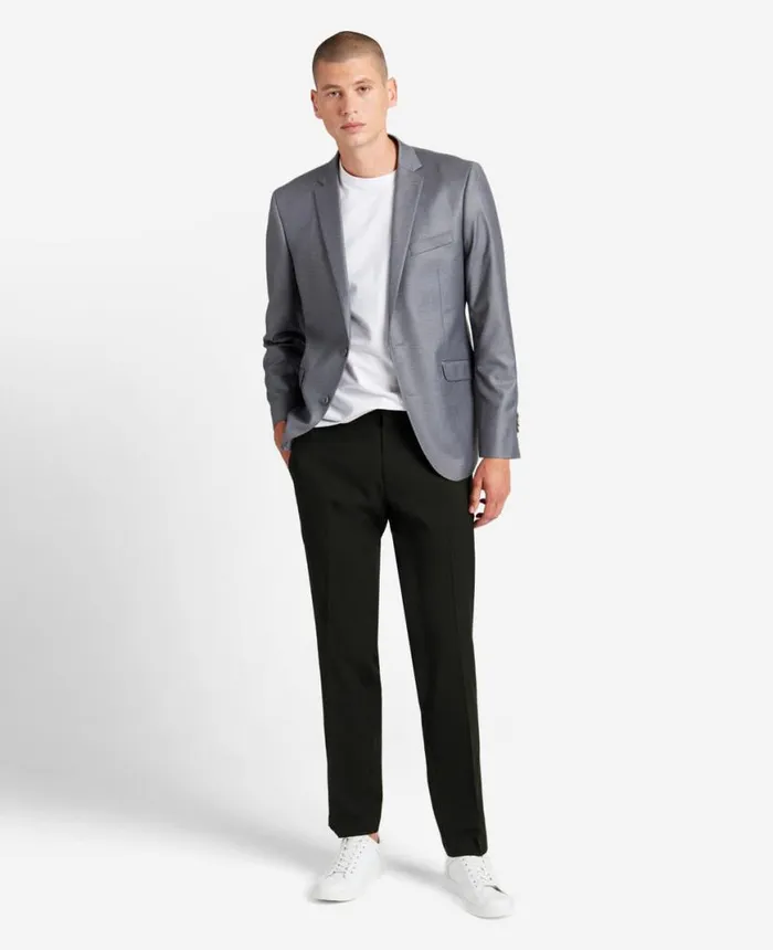 Dress Pants Men Kenneth Cole Stretch Micro Check ModernFit TECHNICOLE Dress Pant Black