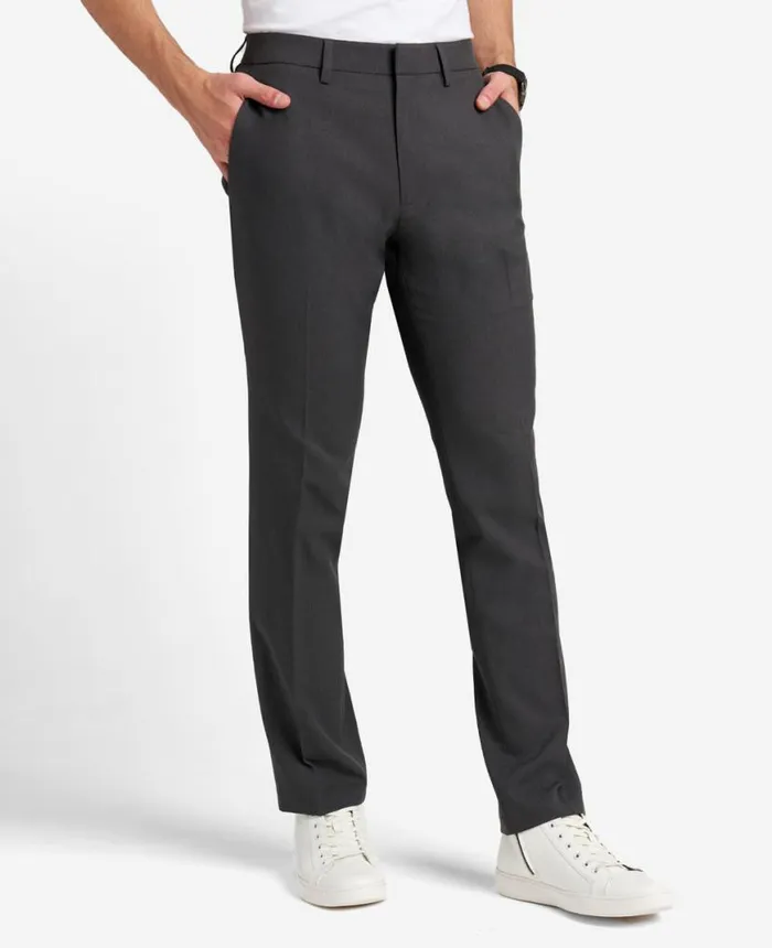 Dress Pants Men Kenneth Cole Stretch Micro Check ModernFit TECHNICOLE Dress Pant Charcoal Dress Pants Men Kenneth Cole Stretch Micro Check ModernFit TECHNICOLE Dress Pant Charcoal
