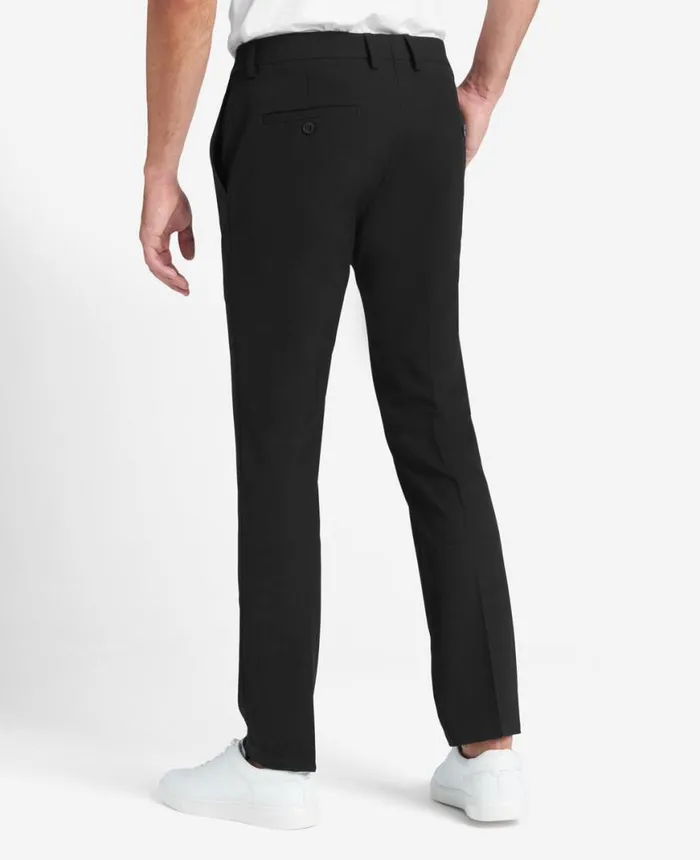 Dress Pants Men Kenneth Cole Stretch Solid SkinnyFit Flex Waistband Dress Pant Black Dress Pants Men Kenneth Cole Stretch Solid SkinnyFit Flex Waistband Dress Pant Black