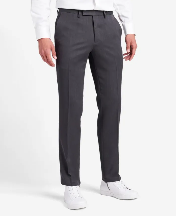 Dress Pants Men Kenneth Cole Urban Heather SlimFit Dress Pant Medium Grey