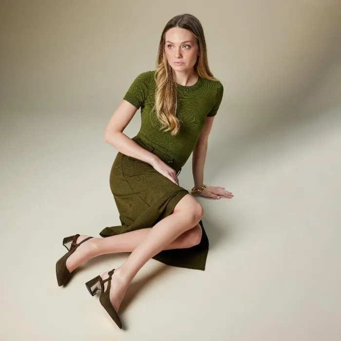 Dress Women Donald Pliner SONG Military Green Dress Women Donald Pliner SONG Military Green