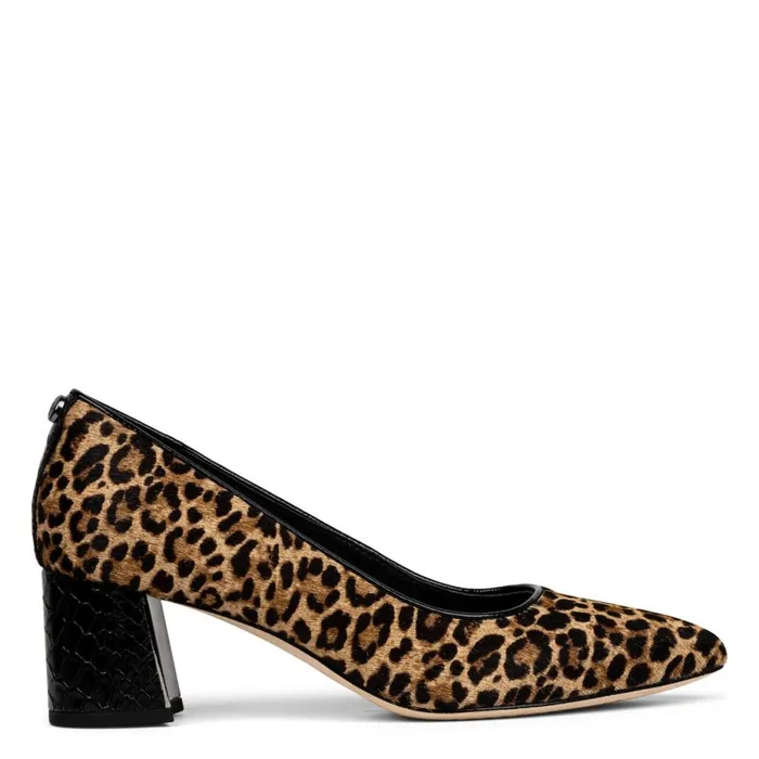 Dress Women Donald Pliner SUZETTE Black Natural Leopard