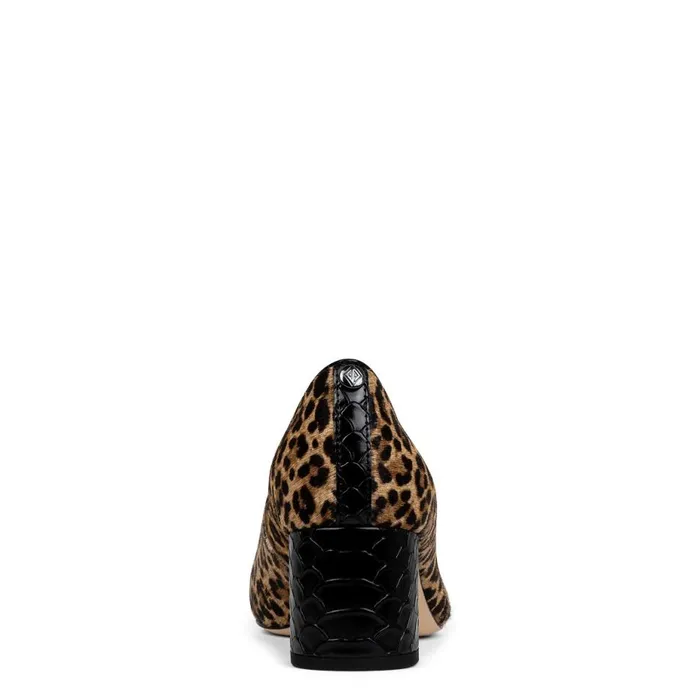 Dress Women Donald Pliner SUZETTE Black Natural Leopard Dress Women Donald Pliner SUZETTE Black Natural Leopard