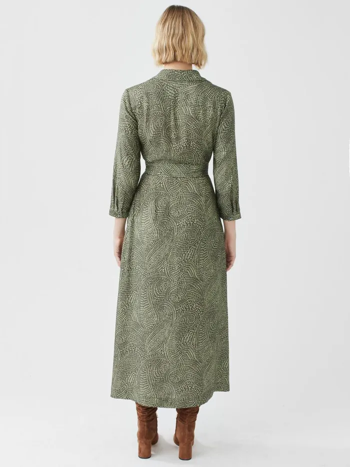 Dresses Women JMcLaughlin Freda Dress In Ink Dot Olivegreen Dresses Women JMcLaughlin Freda Dress In Ink Dot Olivegreen