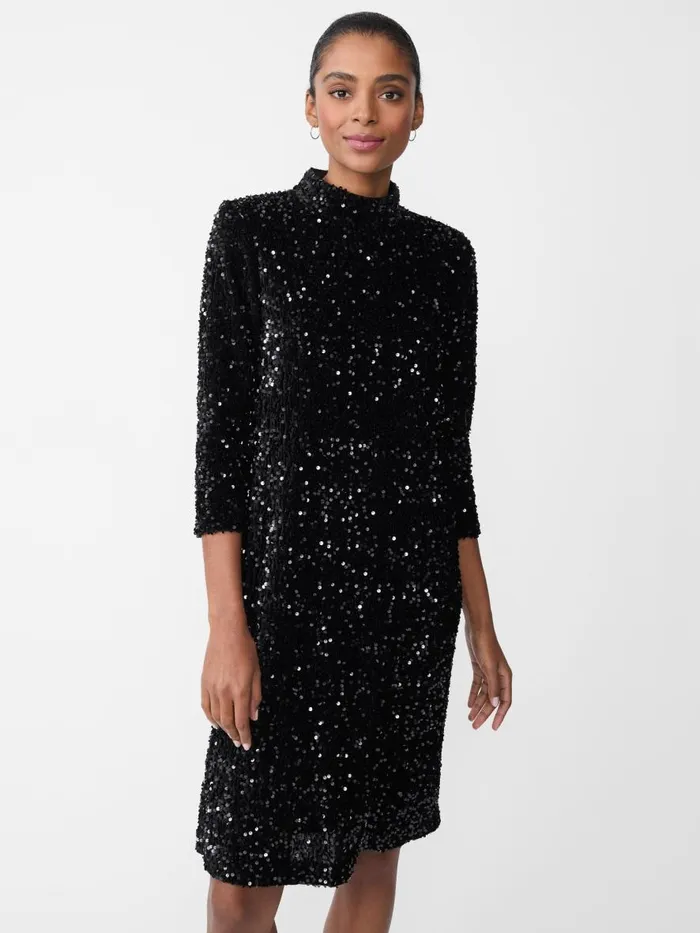 Dresses Women JMcLaughlin Leeza Sequin Dress Black Dresses Women JMcLaughlin Leeza Sequin Dress Black