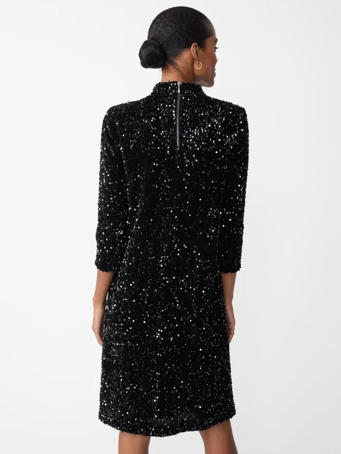 Dresses Women JMcLaughlin Leeza Sequin Dress Black Dresses Women JMcLaughlin Leeza Sequin Dress Black