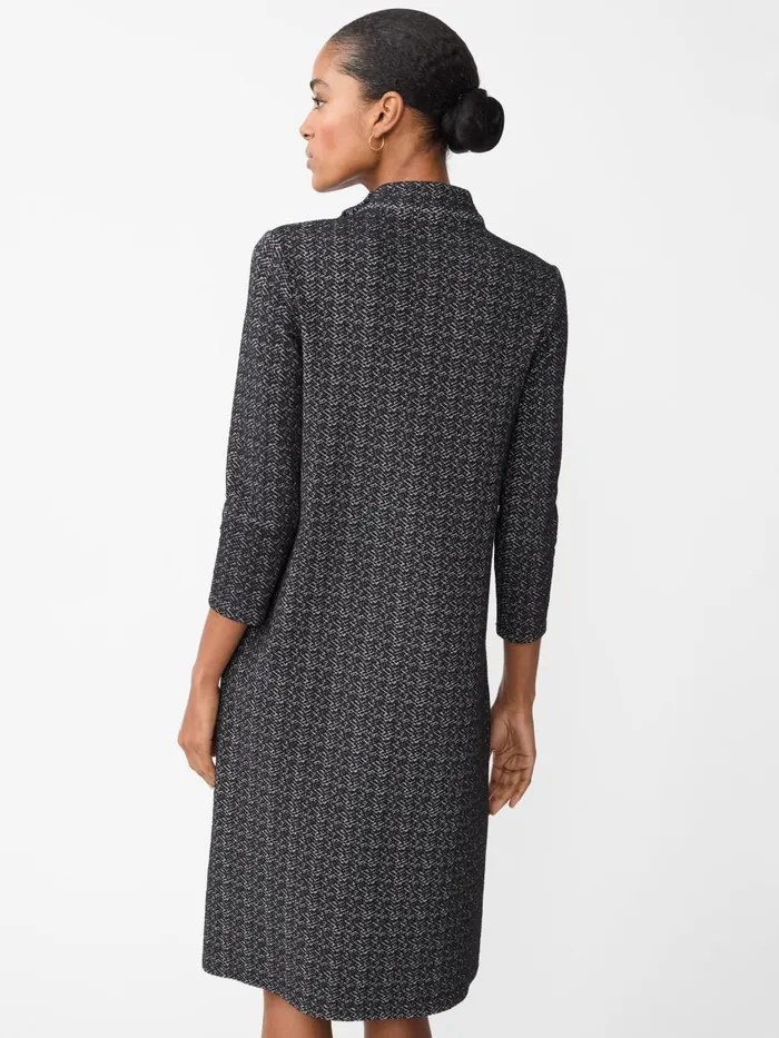 Dresses Women JMcLaughlin Mare Dress In Mini Raffia Jacquard Blackoff White Dresses Women JMcLaughlin Mare Dress In Mini Raffia Jacquard Blackoff White