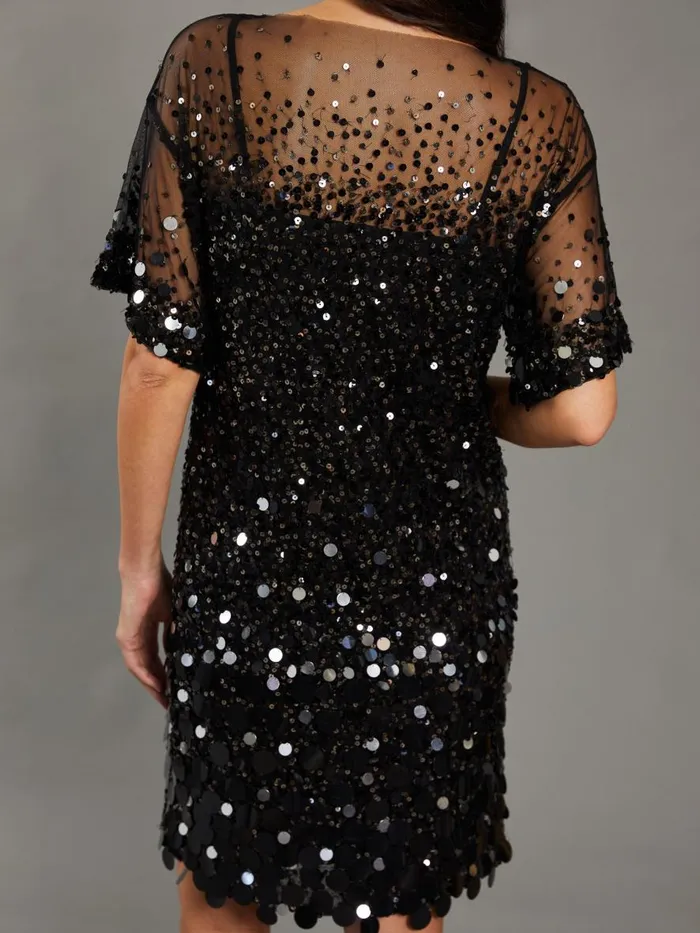 Dresses Women JMcLaughlin Tricia Sequin Dress RSVP X Steven Stolman Black
