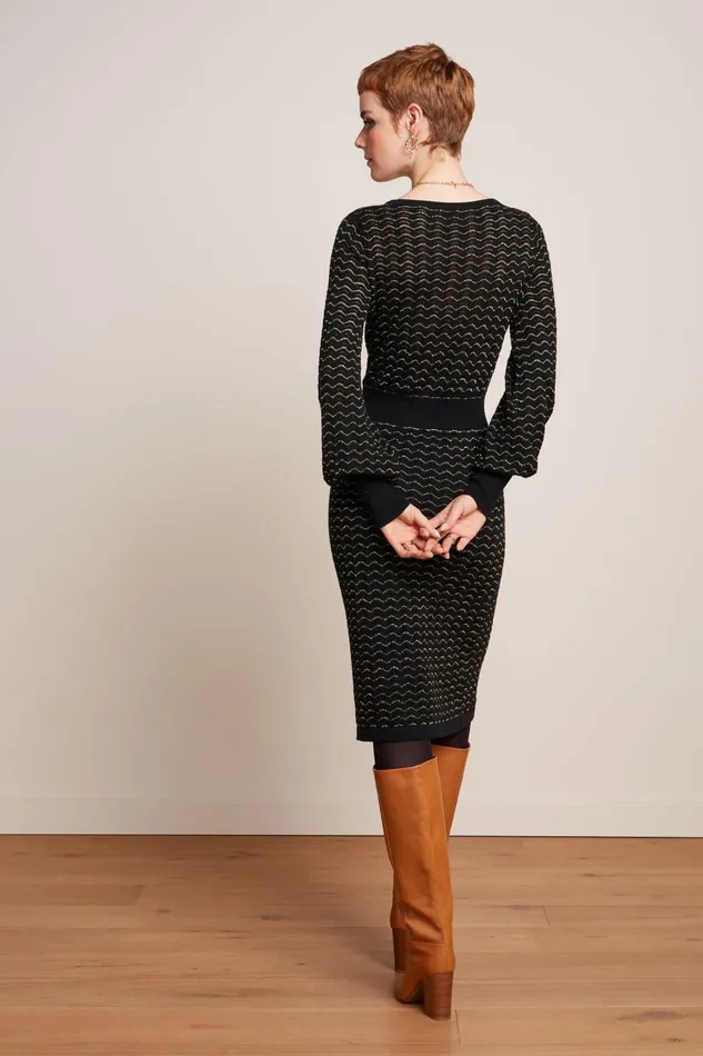 Dresses Women King Louie Bell Dress Pacific Black 8211 Pacific
