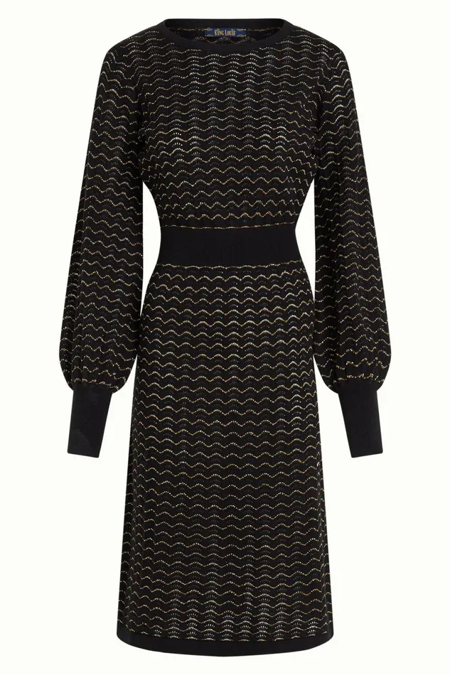 Dresses Women King Louie Bell Dress Pacific Black 8211 Pacific