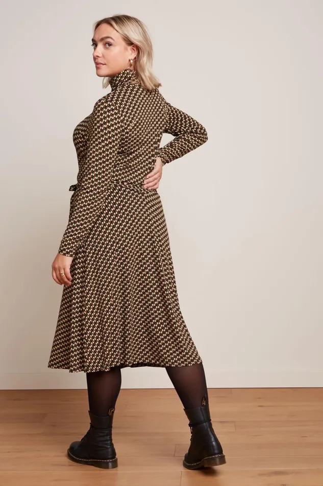 Dresses Women King Louie Betsy Rollneck Dress Lockett Black 8211 Lockett