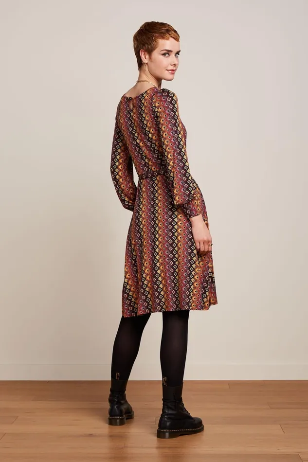 Dresses Women King Louie Betty Dress Connor Cabernet Red 8211 Connor