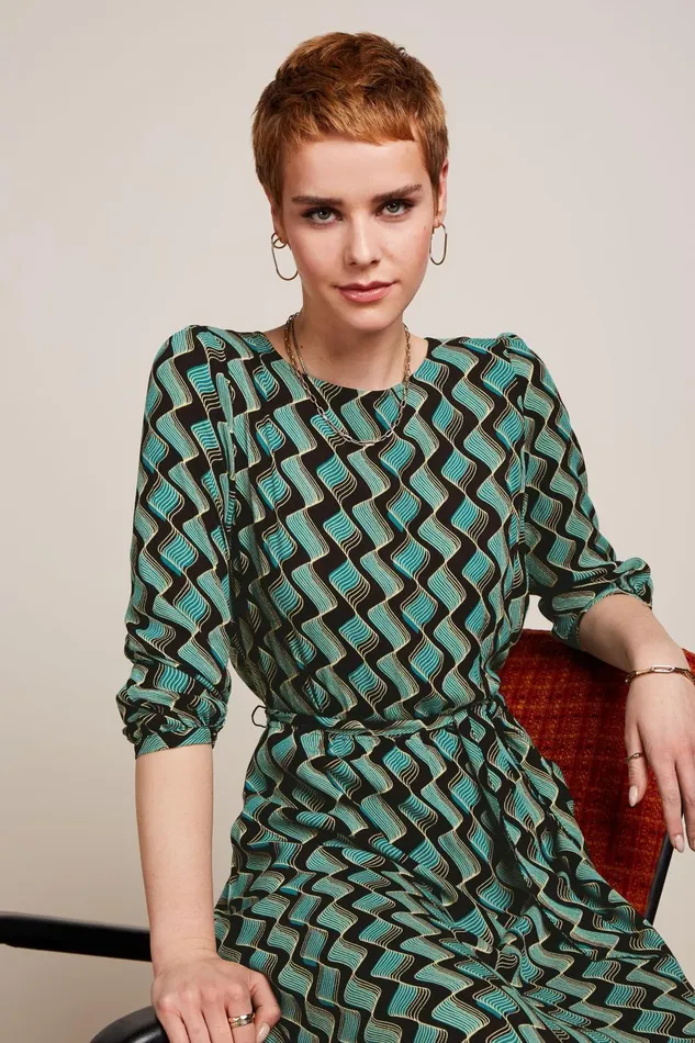 Dresses Women King Louie Betty Loose Fit Dress Jazz Black 8211 Jazz