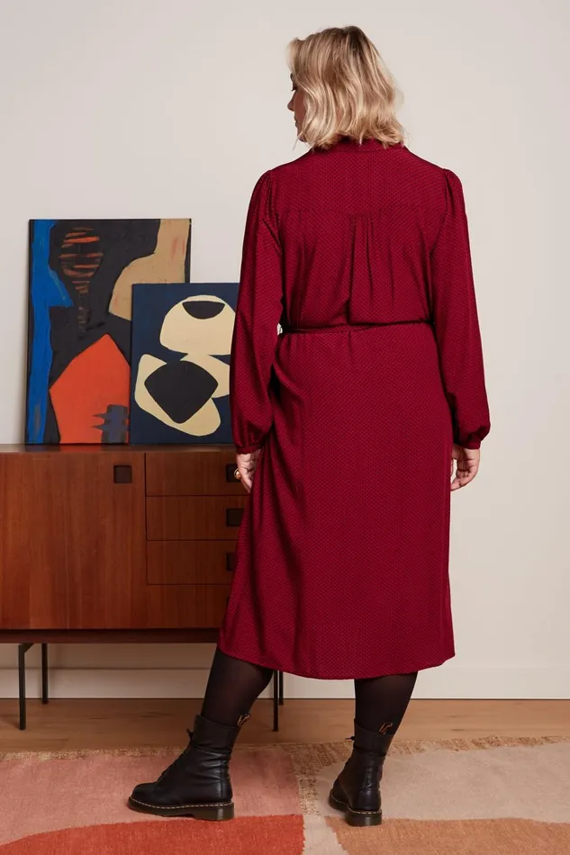 Dresses Women King Louie Carina Dress Piper Cabernet Red 8211 Piper
