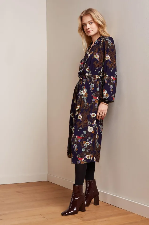 Dresses Women King Louie Carina Dress Rising Evening Blue 8211 Rising