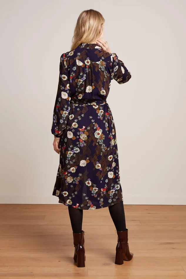 Dresses Women King Louie Carina Dress Rising Evening Blue 8211 Rising