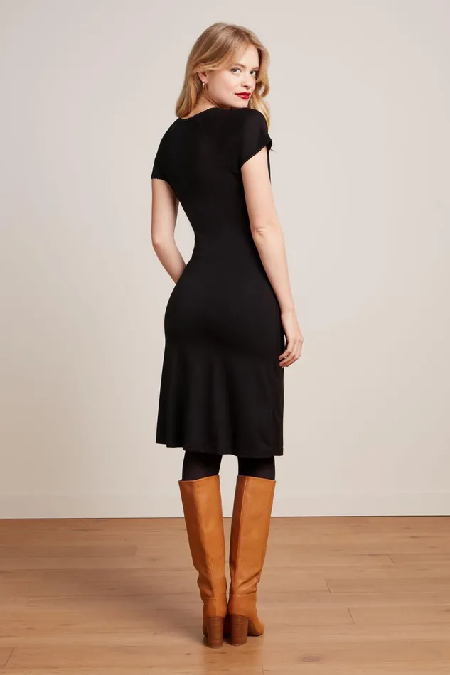 Dresses Women King Louie Cross Dress Viscose Classic Black 8211 Viscose Classic