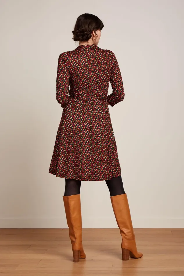 Dresses Women King Louie Emmy Dress Flaminga Black 8211 Flaminga