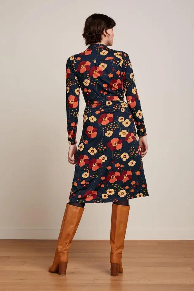 Dresses Women King Louie Lola Dress Melody Evening Blue 8211 Melody
