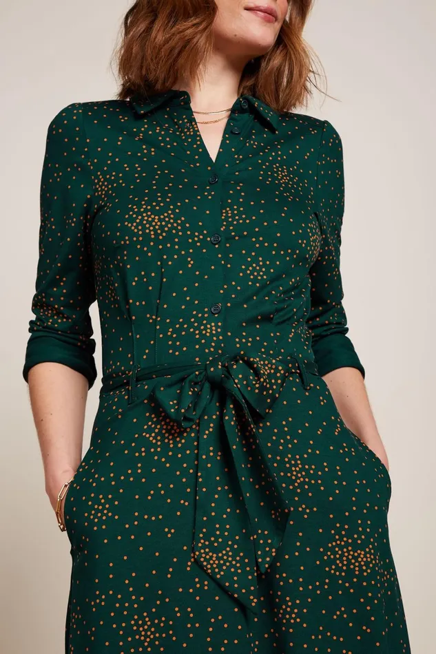 Dresses Women King Louie Sheeva Dress Valentine Pine Green 8211 Valentine