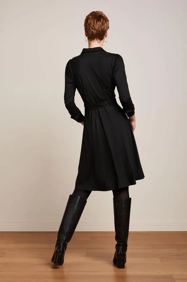Dresses Women King Louie Sheeva Dress Viscose Classic Black 8211 Viscose Classic