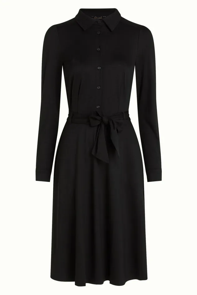 Dresses Women King Louie Sheeva Dress Viscose Classic Black 8211 Viscose Classic