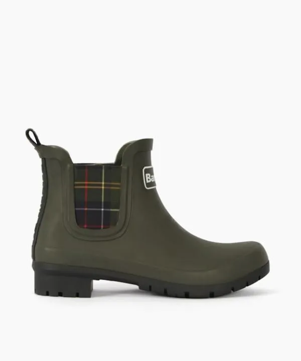 Dune London Ankle Boots Kingham Khaki Check Trim Ankle Length Wellies Dune London Green 8211 Women Dune London Ankle Boots Kingham Khaki Check Trim Ankle Length Wellies Dune London Green 8211 Women