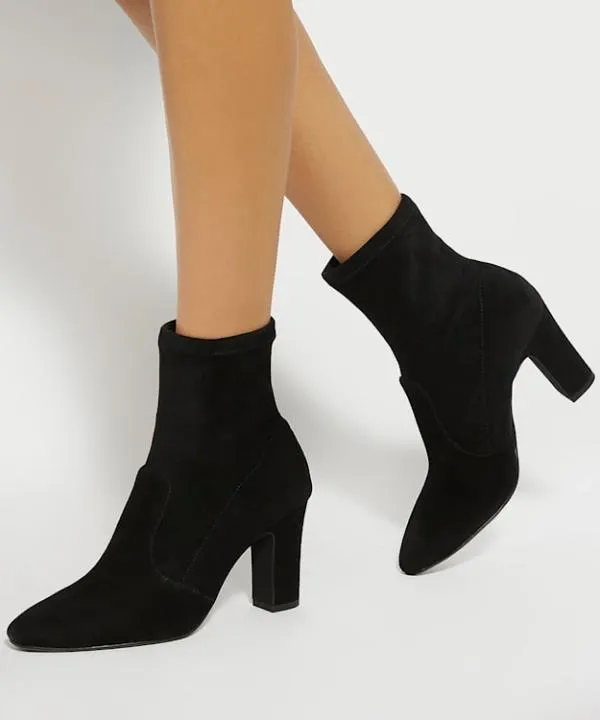 Dune London Ankle Boots Optilly Black Wide Fit Almond Toe Sock Boots Dune London Black 8211 Women Dune London Ankle Boots Optilly Black Wide Fit Almond Toe Sock Boots Dune London Black 8211 Women