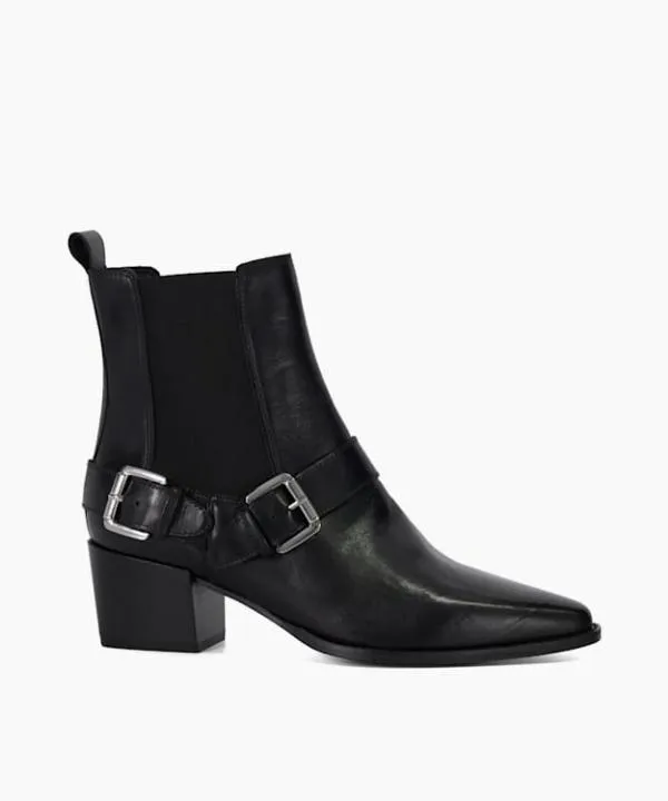 Dune London Ankle Boots Panino Black Leather Buckled Ankle Boots Dune London Black 8211 Women Dune London Ankle Boots Panino Black Leather Buckled Ankle Boots Dune London Black 8211 Women