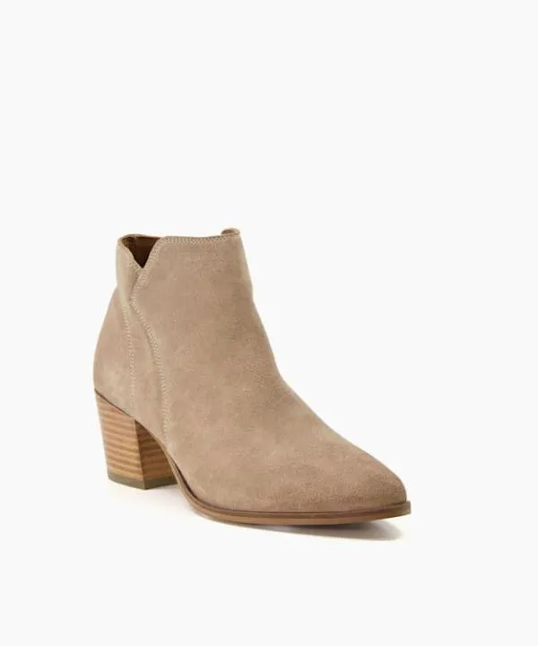 Dune London Ankle Boots Parlor Sand Heeled Suede Ankle Boots Dune London Neutral 8211 Women