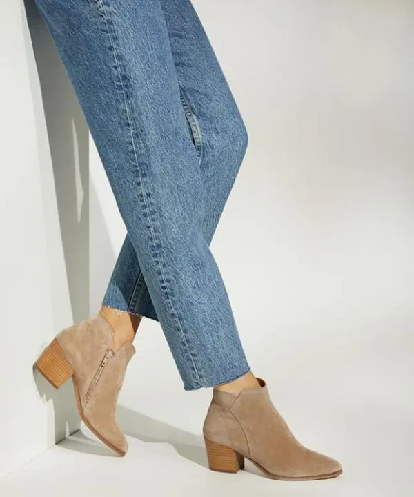 Dune London Ankle Boots Parlor Sand Heeled Suede Ankle Boots Dune London Neutral 8211 Women