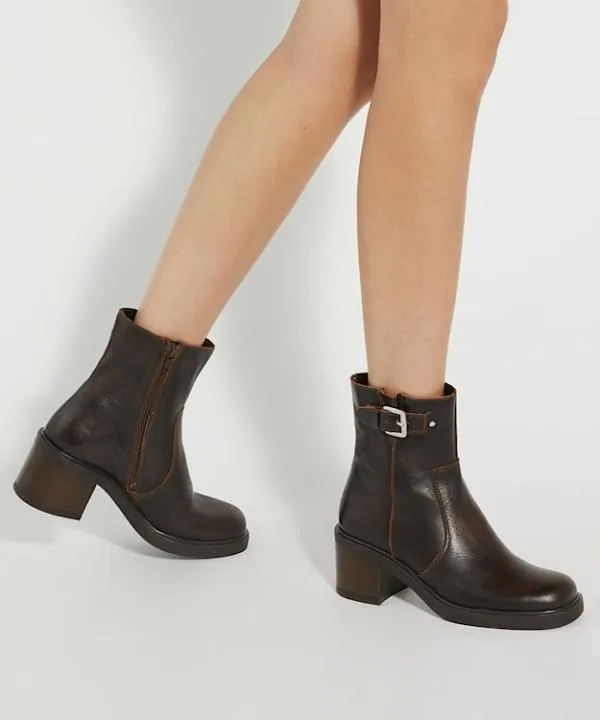 Dune London Ankle Boots Parlowe Brown Chunky Heel Ankle Boot Dune London Brown 8211 Women Dune London Ankle Boots Parlowe Brown Chunky Heel Ankle Boot Dune London Brown 8211 Women