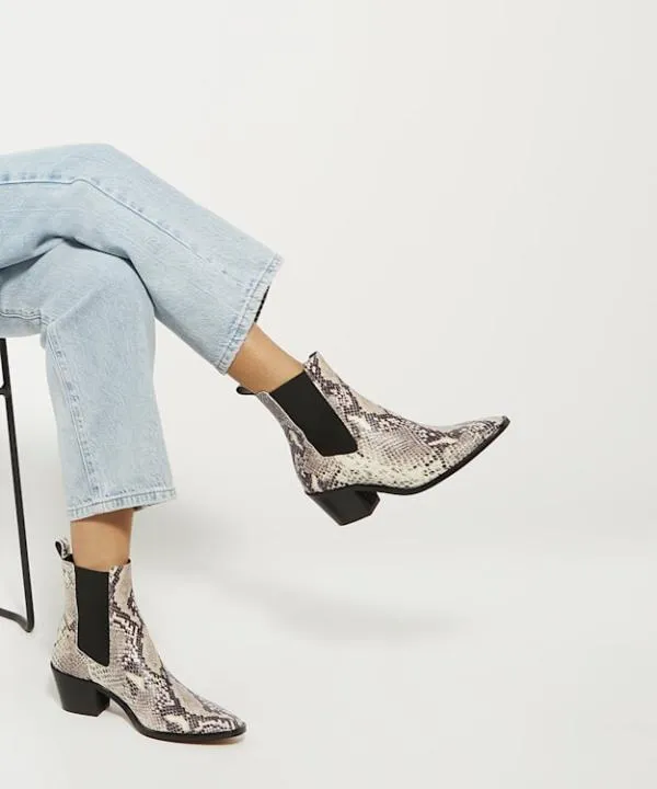 Dune London Ankle Boots Pexas Natural Reptile Print Leather Western Boots Dune London Neutral 8211 Women Dune London Ankle Boots Pexas Natural Reptile Print Leather Western Boots Dune London Neutral 8211 Women