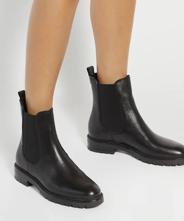 Dune London Ankle Boots Poema Black Cleated Sole Chelsea Boots Dune London Black 8211 Women