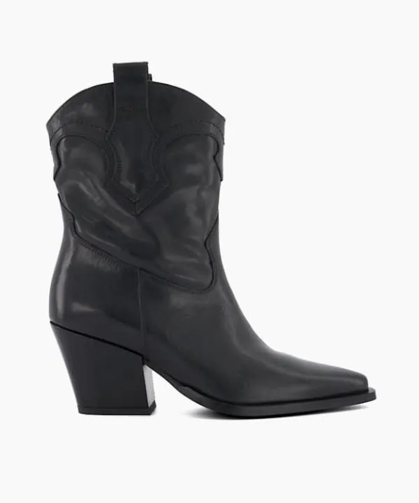 Dune London Ankle Boots Ponty Black Leather Western Boots Dune London Black 8211 Women Dune London Ankle Boots Ponty Black Leather Western Boots Dune London Black 8211 Women
