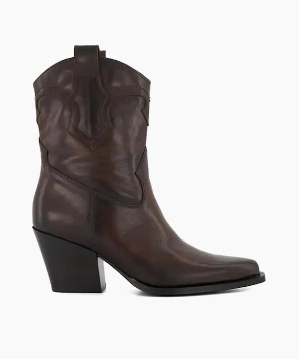 Dune London Ankle Boots Ponty Brown Leather Western Boots Dune London Brown 8211 Women Dune London Ankle Boots Ponty Brown Leather Western Boots Dune London Brown 8211 Women