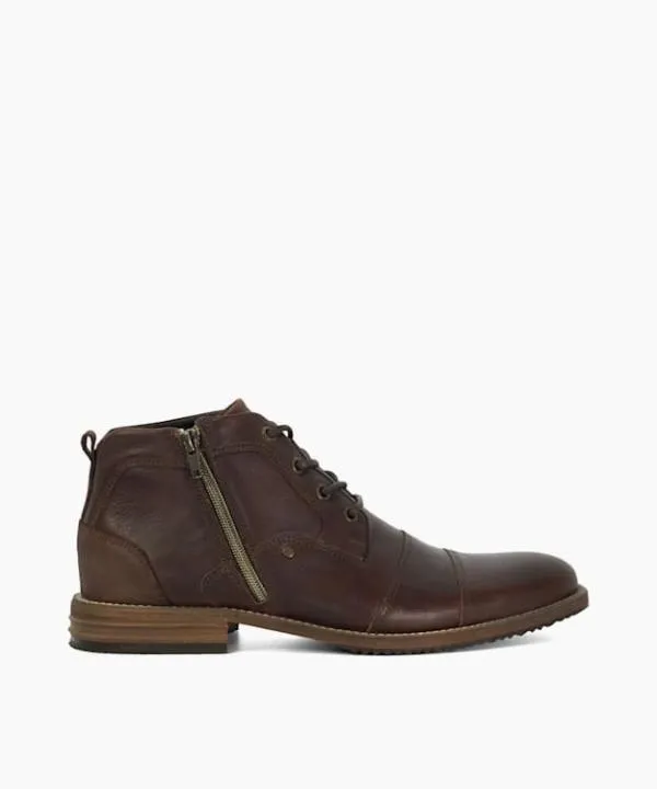 Dune London Casual Boots Captains Brown Double Toe Cap Detail Leather Boots Dune London Brown 8211 Men Dune London Casual Boots Captains Brown Double Toe Cap Detail Leather Boots Dune London Brown 8211 Men