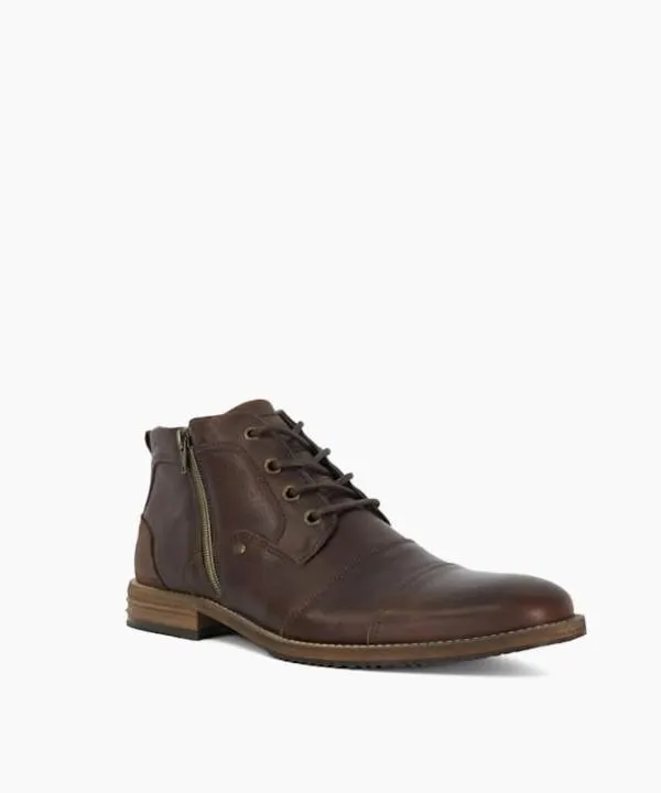 Dune London Casual Boots Captains Brown Double Toe Cap Detail Leather Boots Dune London Brown 8211 Men Dune London Casual Boots Captains Brown Double Toe Cap Detail Leather Boots Dune London Brown 8211 Men