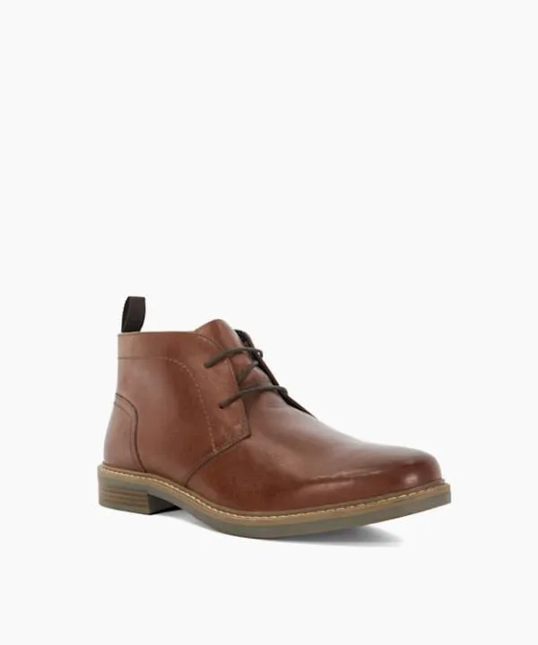 Dune London Casual Boots Clydell Brown Brown Leather Boots Dune London Brown 8211 Men