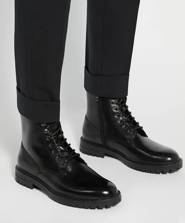 Dune London Casual Boots Cohen Black Chunky Lace Up Boots Dune London Black 8211 Men Dune London Casual Boots Cohen Black Chunky Lace Up Boots Dune London Black 8211 Men