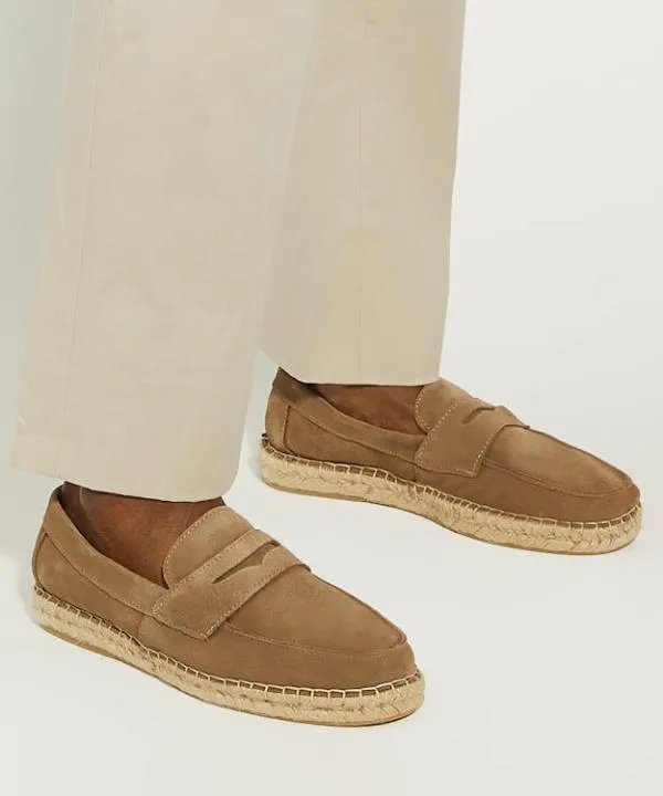 Dune London Casual Shoes Barrios Taupe Penny Loafer Espadrilles Dune London Neutral 8211 Men Dune London Casual Shoes Barrios Taupe Penny Loafer Espadrilles Dune London Neutral 8211 Men