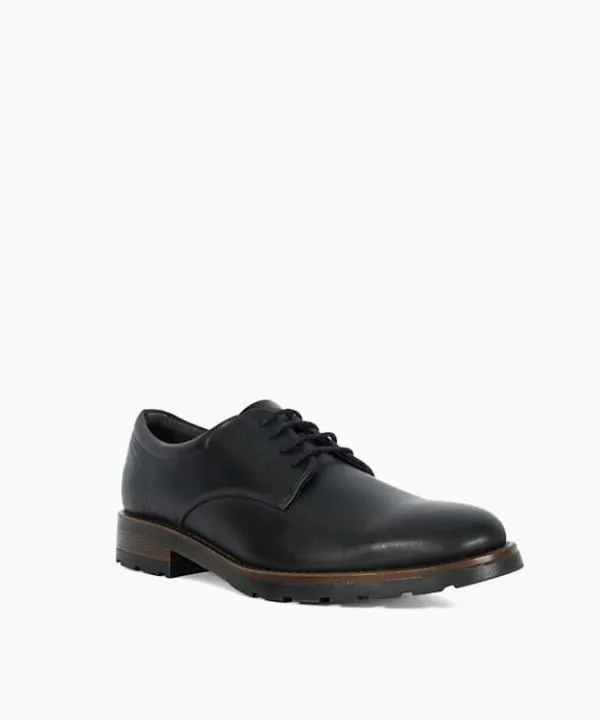 Dune London Casual Shoes Benjis Black Round Toe Lace Up Shoes Dune London Black 8211 Men