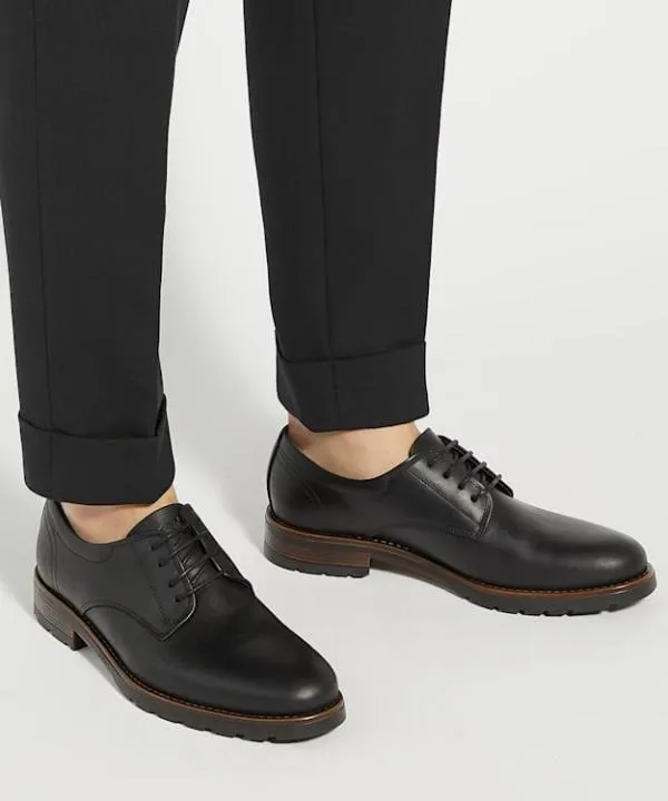 Dune London Casual Shoes Benjis Black Round Toe Lace Up Shoes Dune London Black 8211 Men