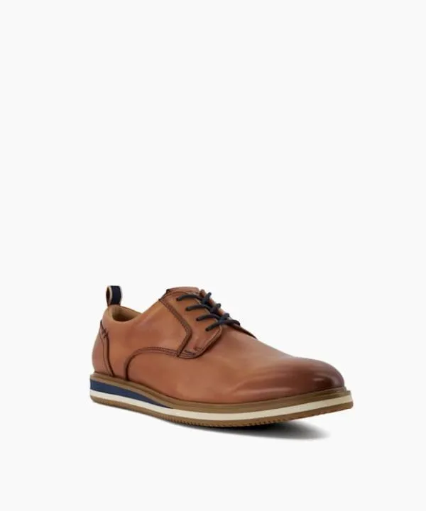 Dune London Casual Shoes Blaksley Tan Wide Fit Leather Hybrid Shoes Dune London Brown 8211 Men